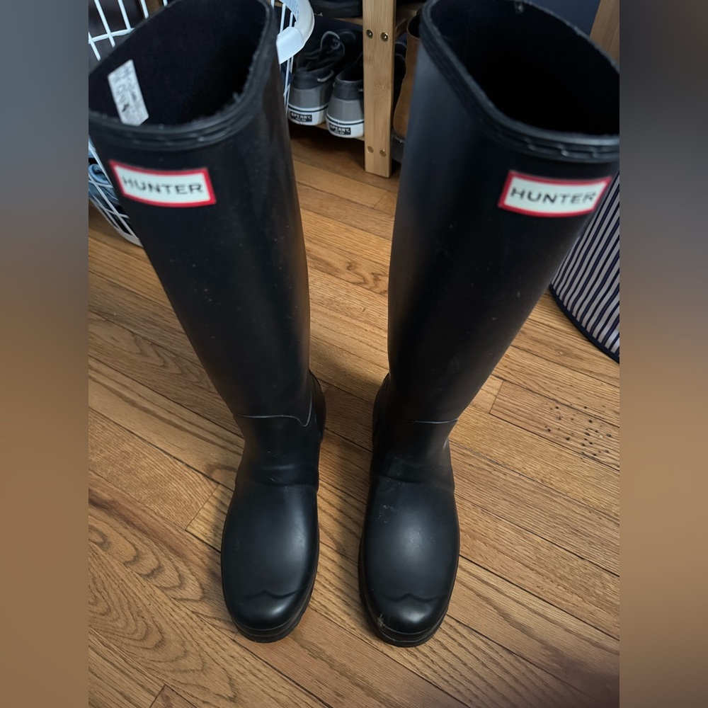 Hunter Tall Black Waterproof Boots
